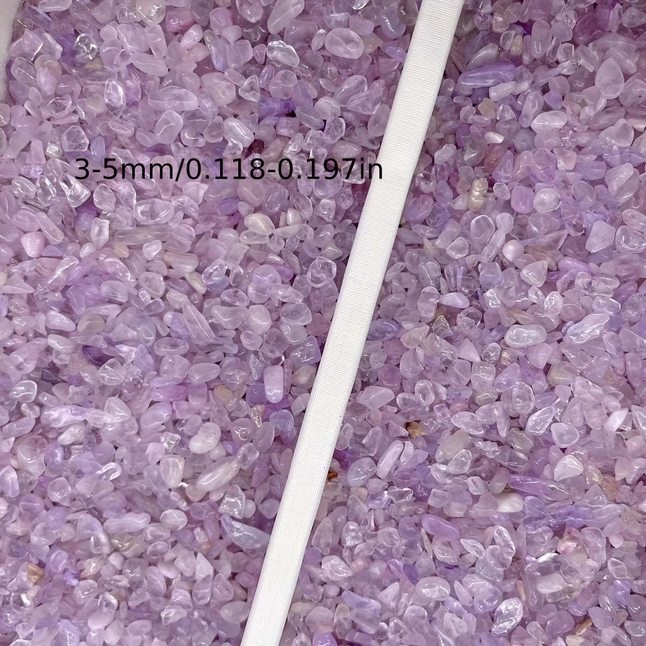 50g Natural Lavender Amethyst Crushed Stones Healing Quartz Crystals