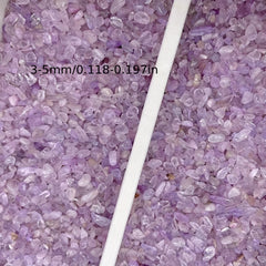 50g Natural Lavender Amethyst Crushed Stones Healing Quartz Crystals