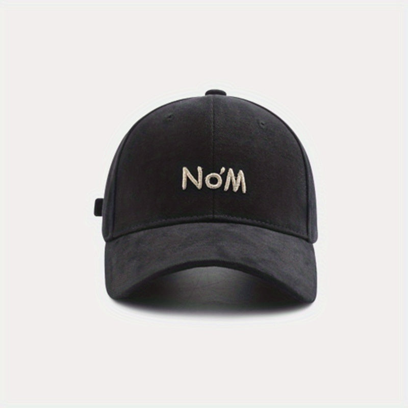 No'M Embroidery Baseball Cap Solid Couple Dad Hats Unisex Sun Hats