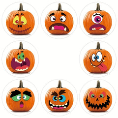 500 Halloween Emoticons Happy Animals Stickers Rolls