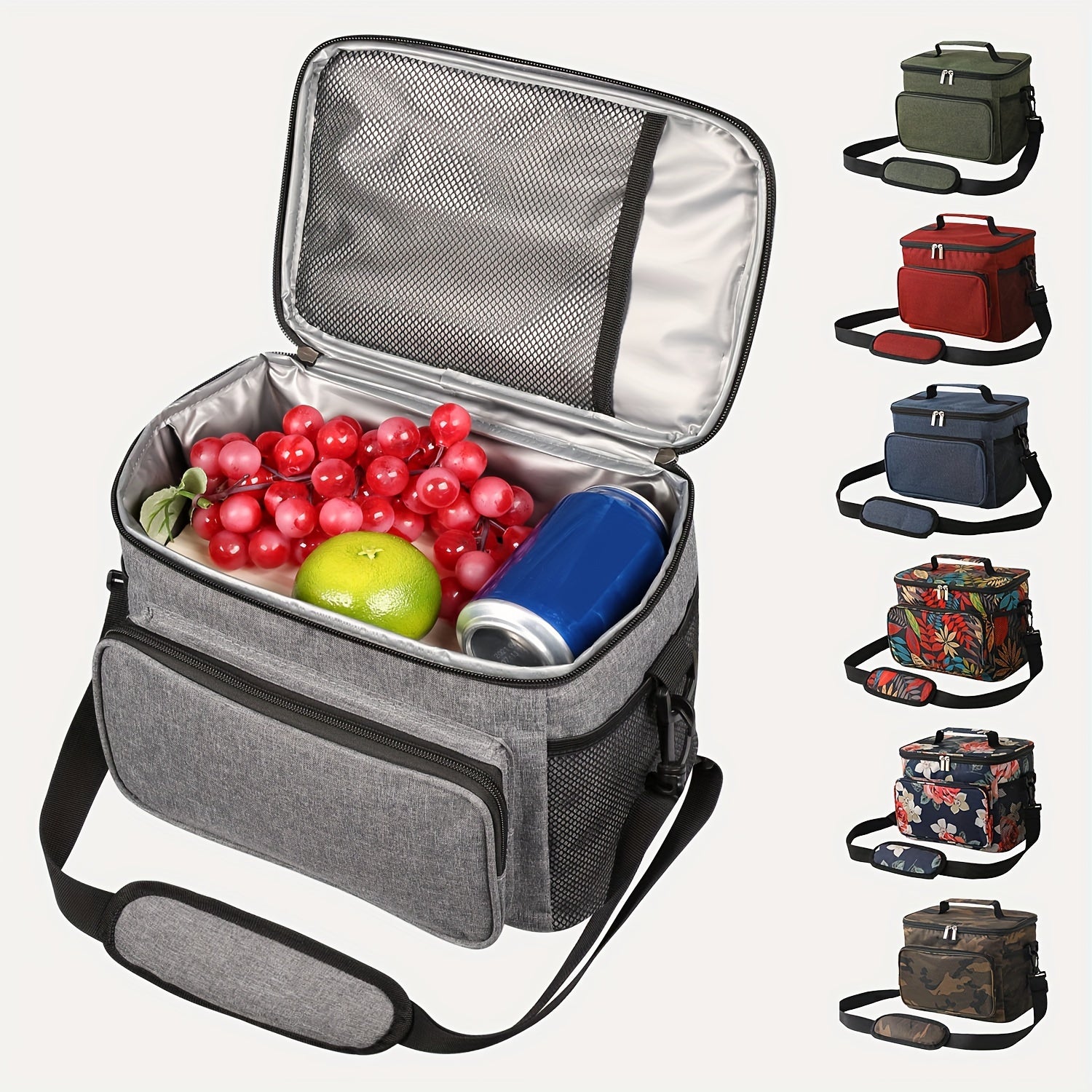 9L Outdoor Camping Lunch Bag Leak-proof Water Cooler Insulated Bag