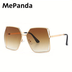 MePanda Unisex Large Metal Frame Sunglasses