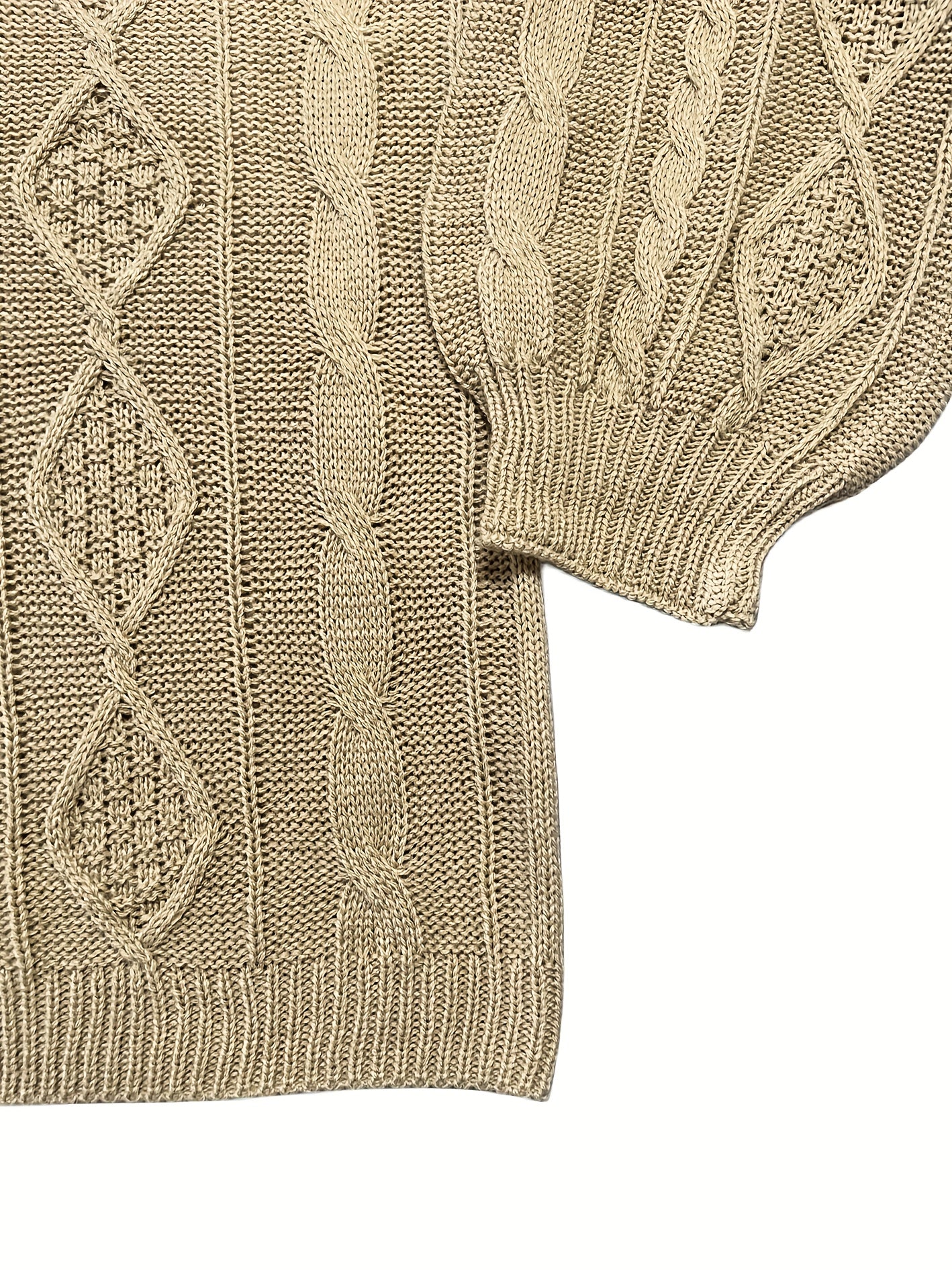  Cable Long Sleeve Pullover Jumper