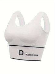 Wireless Sports Bra for Women, Comfy & Breathable Workout Tank Bra