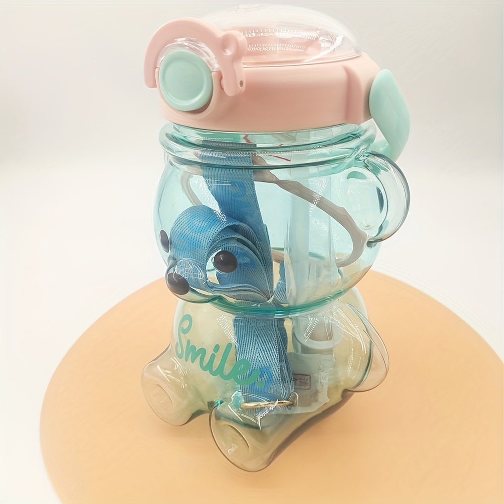Bear Water Cup Cartoon Drinking Straw Cup