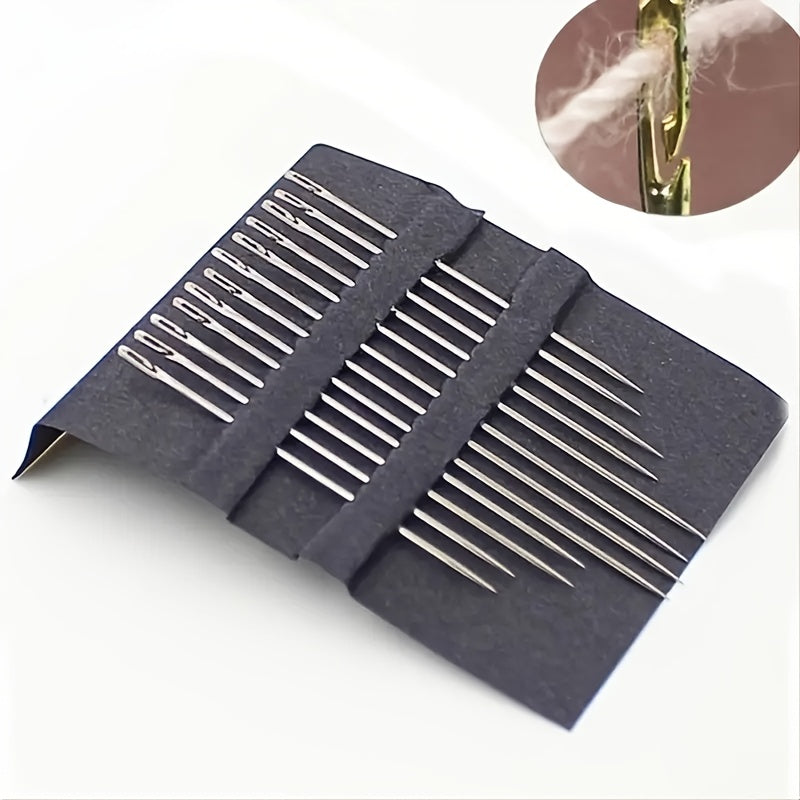 24pcs Special Needles for Elderly & Blind DIY Sewing