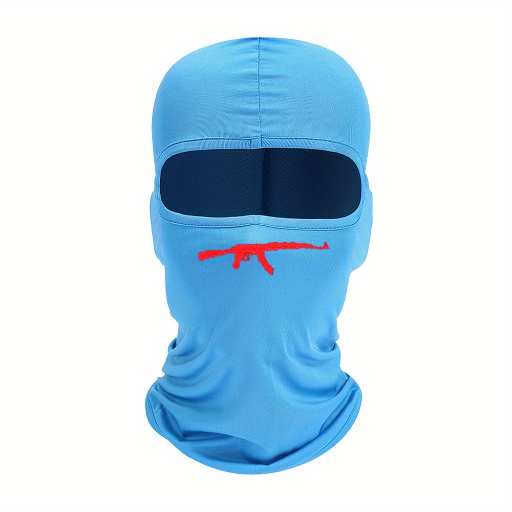 AK47 Print Mask Hood for Outdoor Riding Balaclava Hat