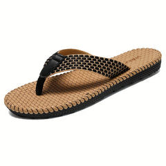 Men's Braided Hemp Flip Flops Assorted Colors Slippers