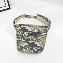 Camouflage Tactical Visor Hat Lightweight UV Protection Running Hat