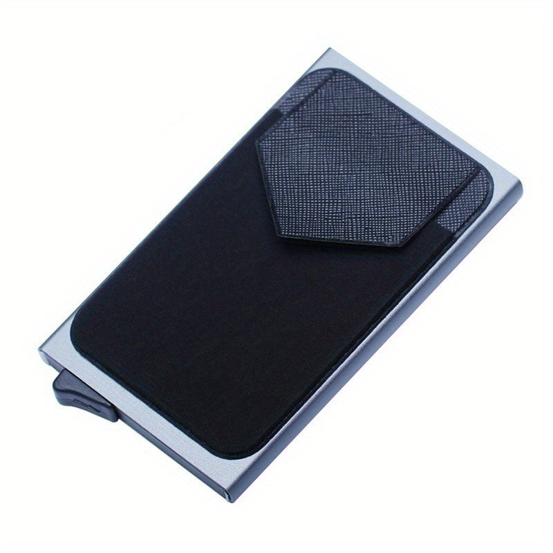RFID Metal Card Holder Leather Coin Card Holder