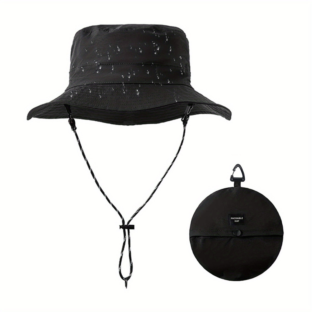 Breathable Waterproof Bucket Hat for Outdoor Sun Protection