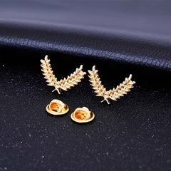 Yellow Wheat Collar Pin Brooches for Couples