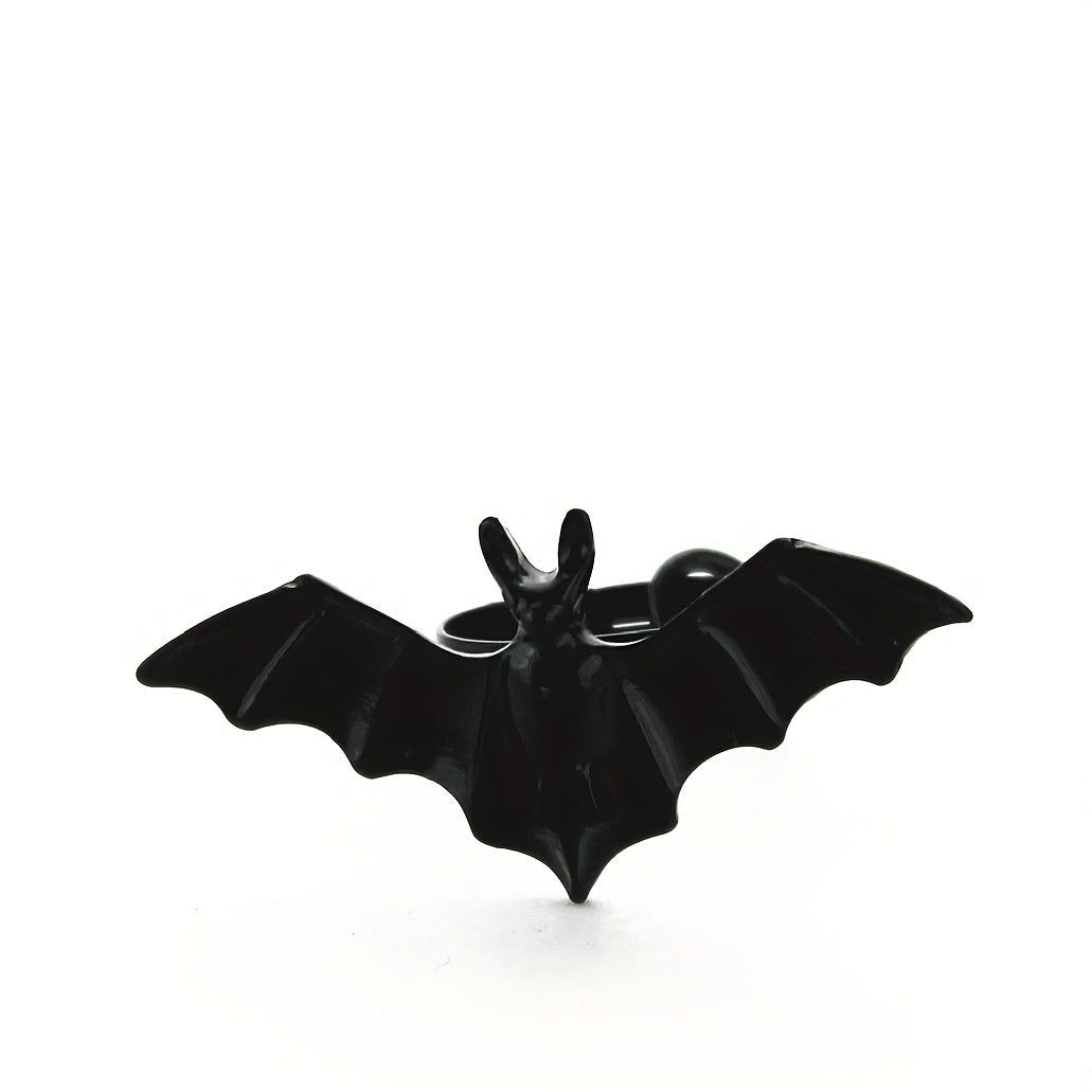 Retro Metal Cold Wind Bat Ring Male Niche Ring Jewelry