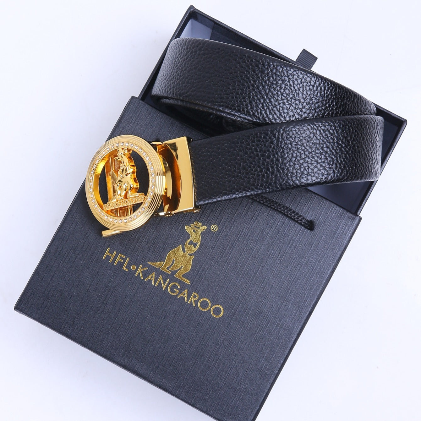 Men's Round Rhinestone Belt