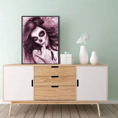 DIY Halloween Ladies Diamond Painting - Home Decoration Art Gift