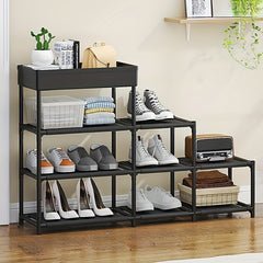 1pc Shoe Rack With Layers Standing Shoe Storage Container
