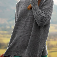 Solid Boat Neck Pullover Sweater Women's Clothing