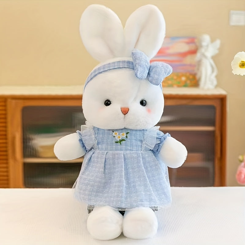 40cm Rabbit Plush Toy Girl Doll Dressing Rabbit Kid Sleeping Pillow