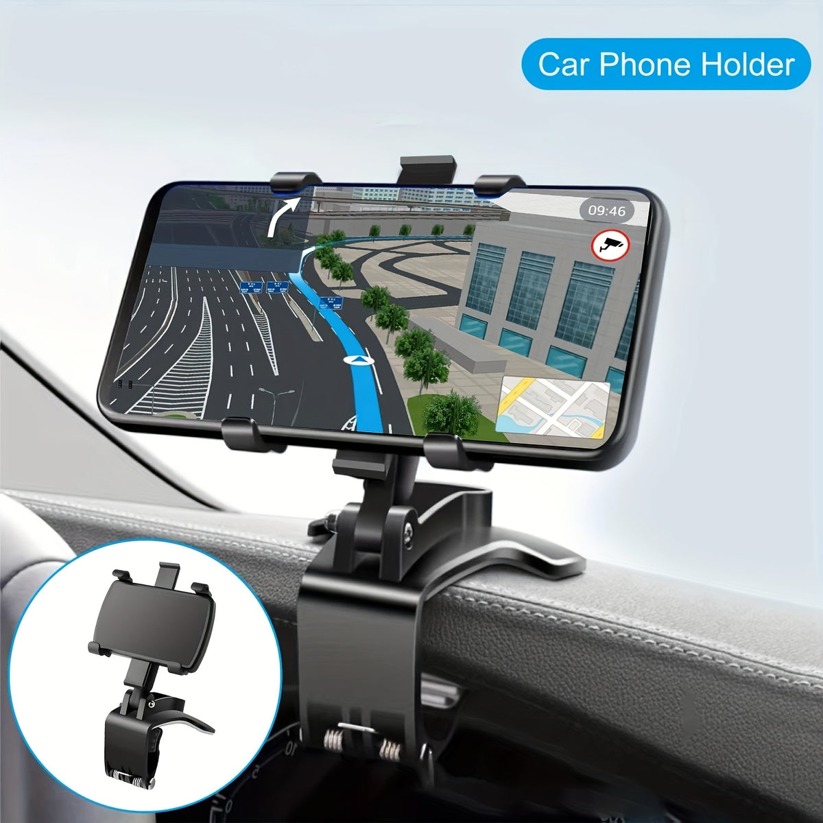Car Phone Holder 360 Rotatable Stand for Cell Phone Gift