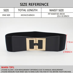 Wide Waistband Women's Elastic Belt for Dress Decoration