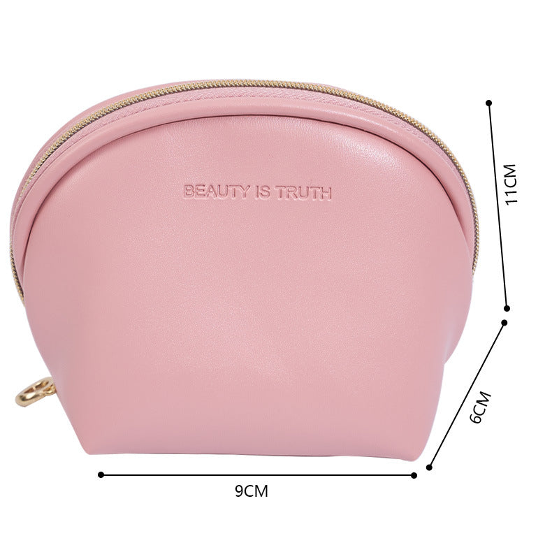 Nordic Style Light Waterproof Makeup Wash Bag PU Leather Pocket