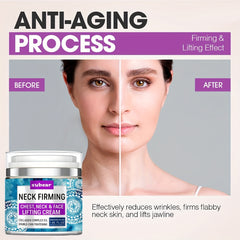 Neck Firming Cream Double Chin Reducer Retinol Collagen Hyaluronic Acid