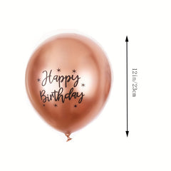 Metallic Printed Balloon Set 6 pcs Venue Decoration
