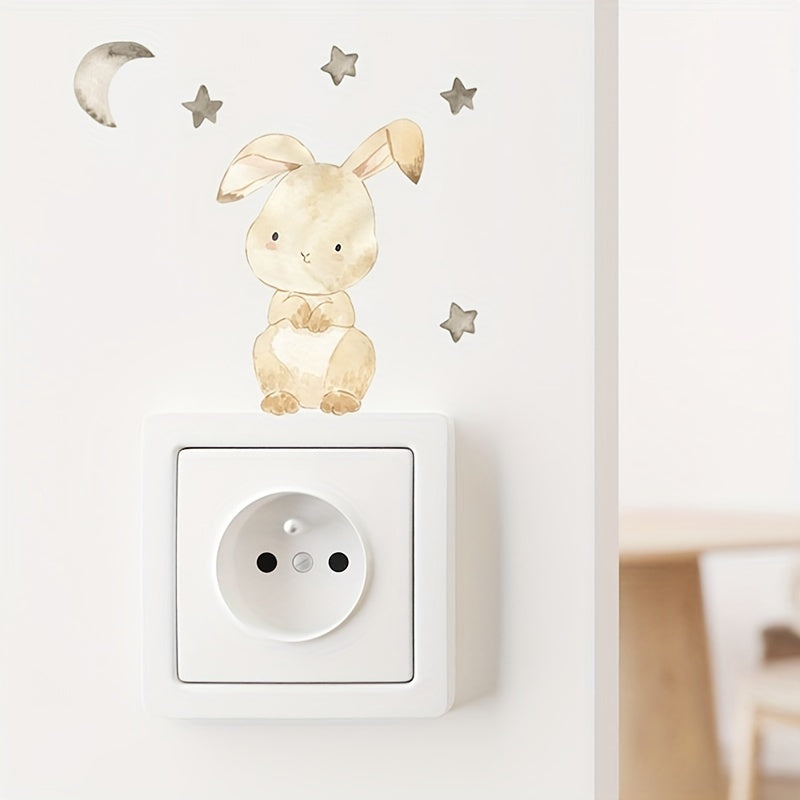 Cute Cartoon Animal Wall Decal for Switch Decoration