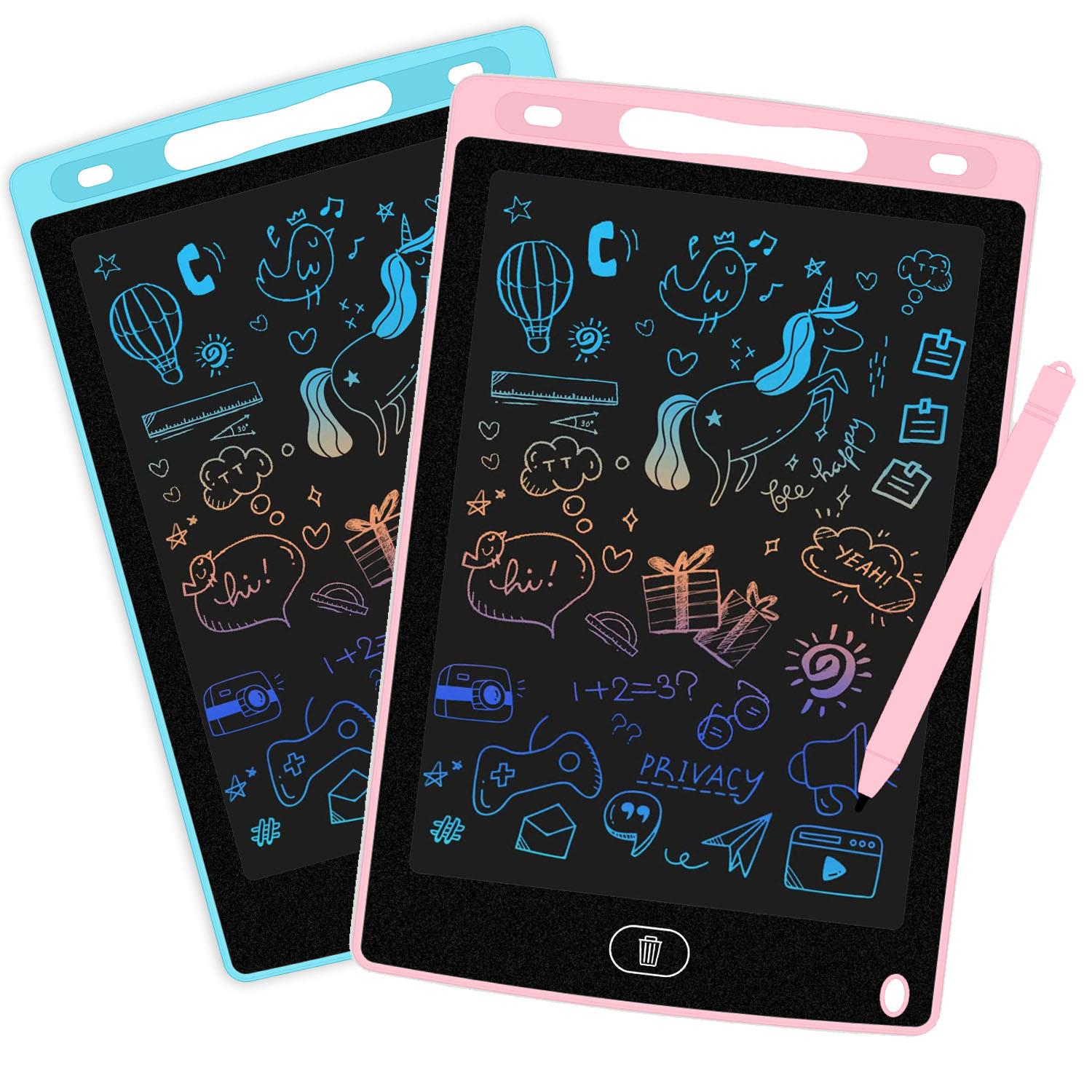 8.5in LCD Writing Tablet 2 Pack Kids Drawing Pad Educational Toy