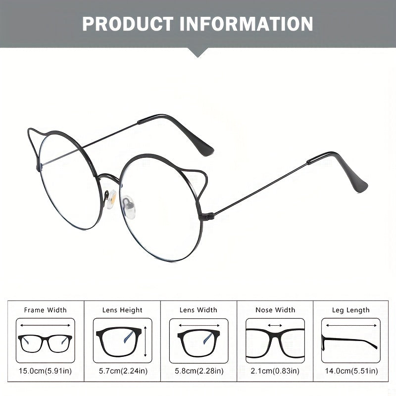 Round Frame All-match Anti-Light Glasses for Men