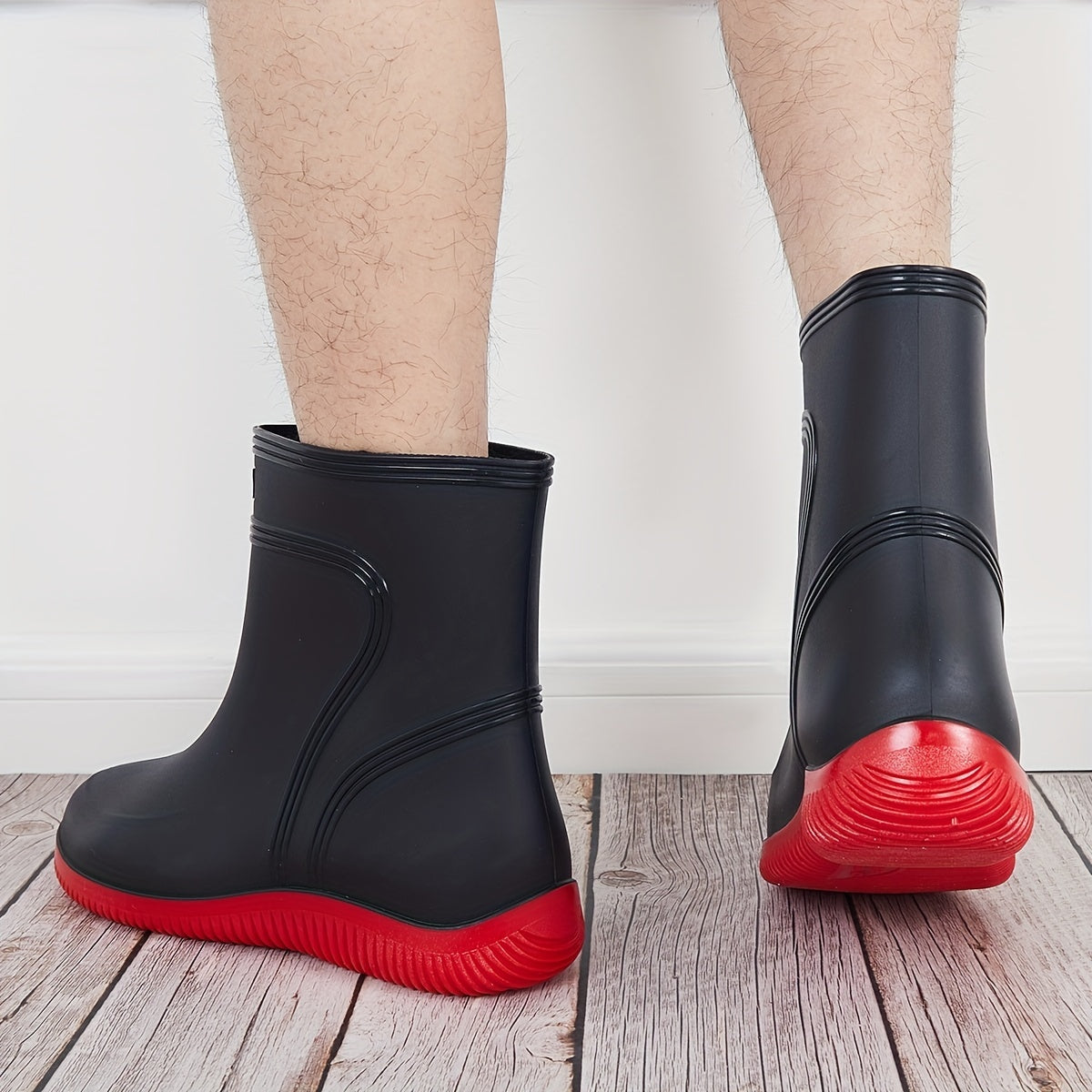 Men's Waterproof High Top Fishing Rain Boots