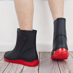Men's Waterproof High Top Fishing Rain Boots