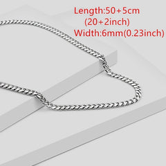 Boys Stainless Steel Hip Hop Chain Necklace for Party
