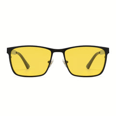 OUWEN Retro Aviator Sunglasses Polarized Night Vision Mens VF2204