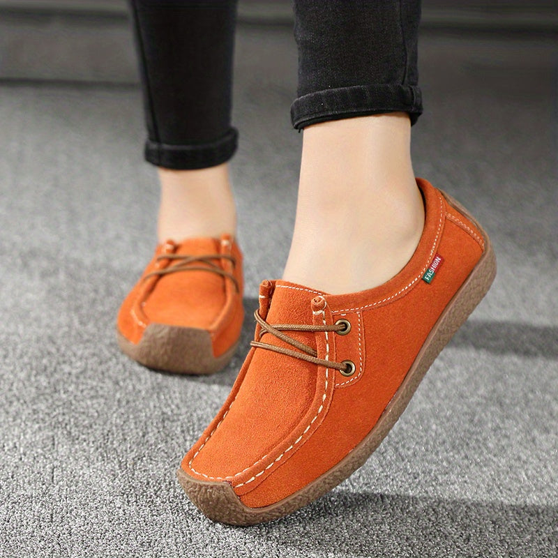 Soft Sole Loafers Classic Round Toe Flat Shoes Women's Footwear