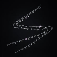 Rhinestone Chain Tassel Hair Clips Headband Punk Hair Accessories