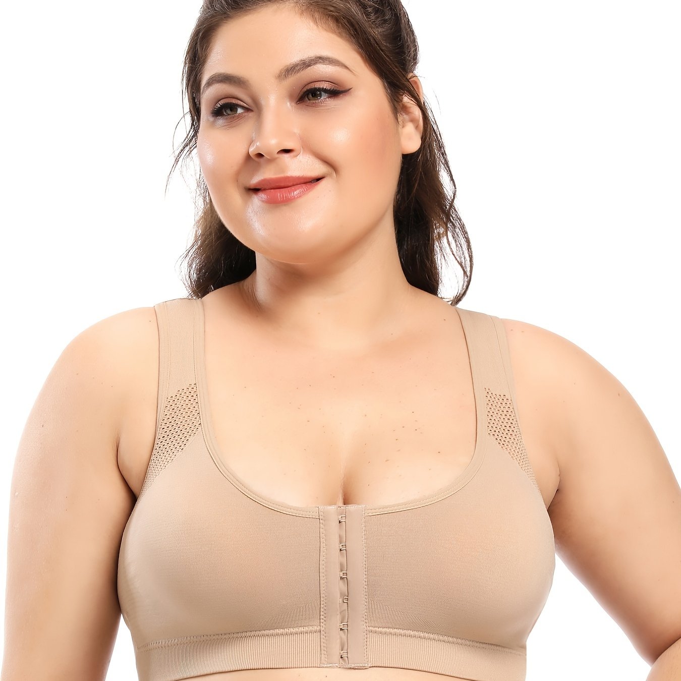  Seamless Sports Bra Women's Plus Back Support Top