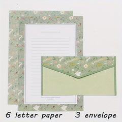 9pcs Stationery Writing Paper Set with Envelopes
