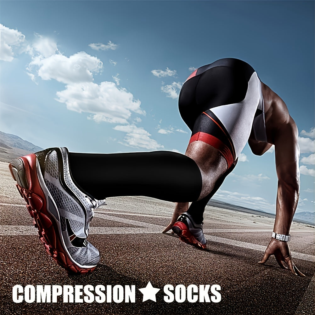 6 Pairs Copper Compression Socks 15-20mmHg Graduated Compression