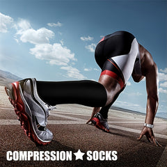 6 Pairs Copper Compression Socks 15-20mmHg Graduated Compression