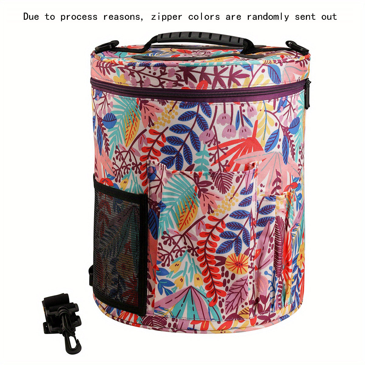 Cylindrical Yarn Storage Bag Large Capacity Portable Tote Bag