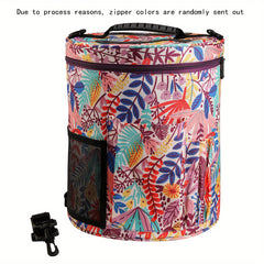 Cylindrical Yarn Storage Bag Large Capacity Portable Tote Bag