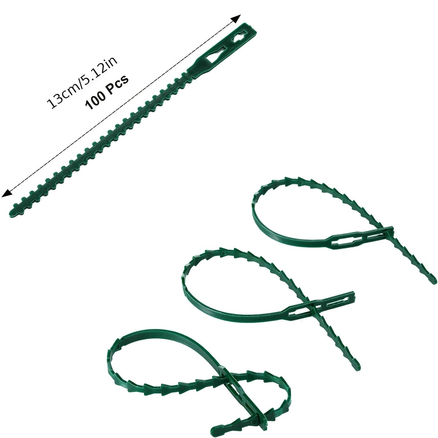 100pcs Adjustable Plant Ties for Shrubs & More
