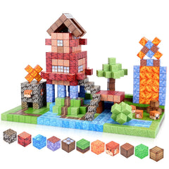 64pcs Magnetic Building Blocks Construction Set for 3-10 Year Olds