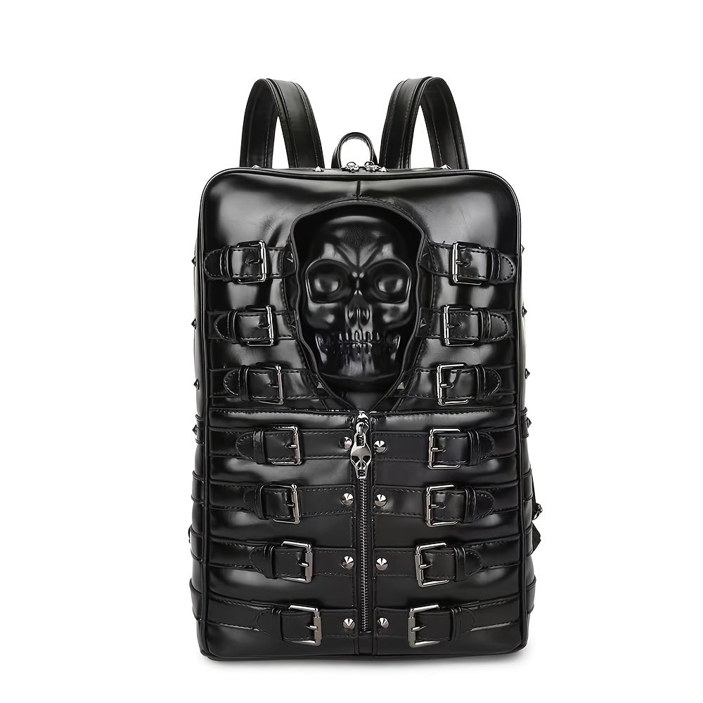 Gothic Skull Backpack Horror Large Capacity Travel Daypack