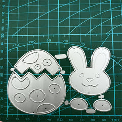 1pc Metal Cutting Dies Rabbit Egg Card Making