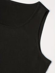 Women's Plus Solid Ribbed Tank Top & Shorts Set