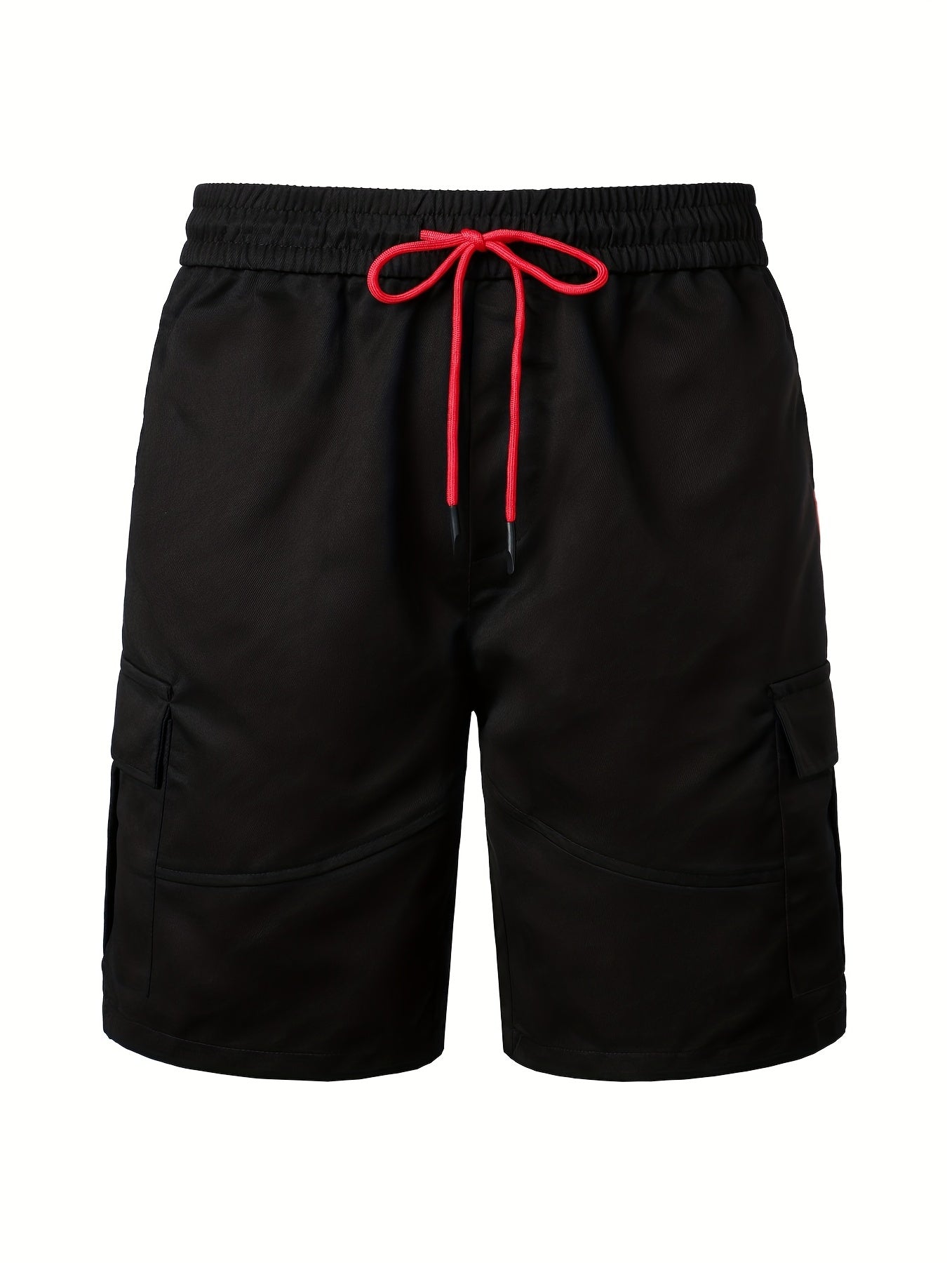 Men's Casual Pocket Waist Drawstring Cargo Shorts For Summer Outdoor Activities
