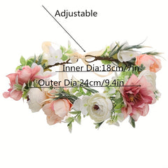 Girl s Simulated Rose Wreath Hair Accessories