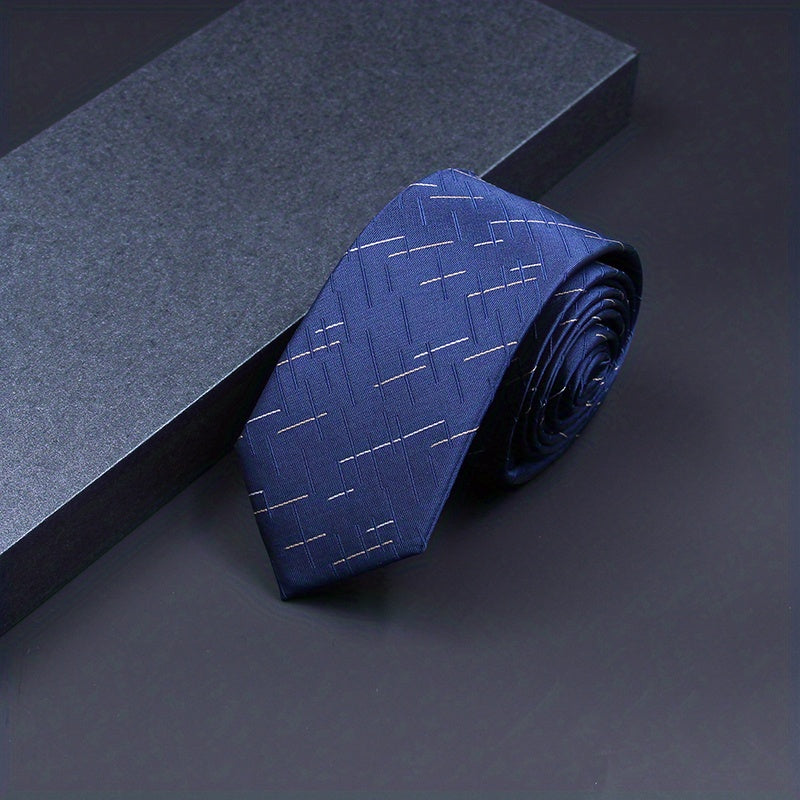 Polyester Stripe Tie Business Necktie For Men